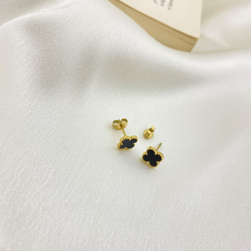گوشواره زنانه وای اس ایکس مدل گل چهارپر کد E4605