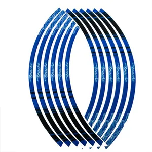 پد برچسب دور رینگ موتور سیکلت وارون مدل W-51-BLU مناسب برای آپاچی بسته 12 عددی