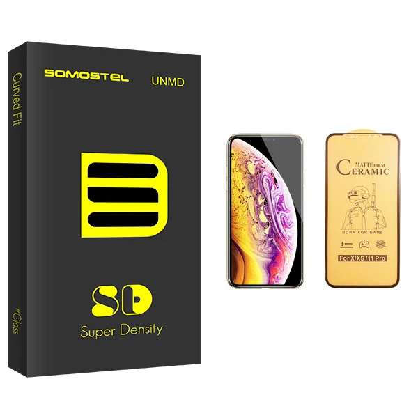 محافظ صفحه نمایش سرامیکی سوماستل مدل SD Glass مناسب برای گوشی موبایل اپل iPhone XS