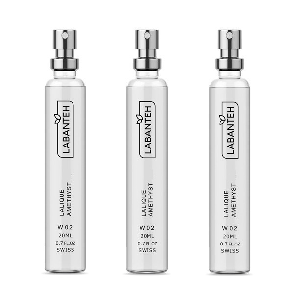 عطر جیبی زنانه لابانته مدل Lalique Amethyst حجم 20 میلی لیتر مجموعه سه عددی عطر جیبی زنانه لابانته مدل Lalique Amethyst حجم 20 میلی لیتر مجموعه سه عددی