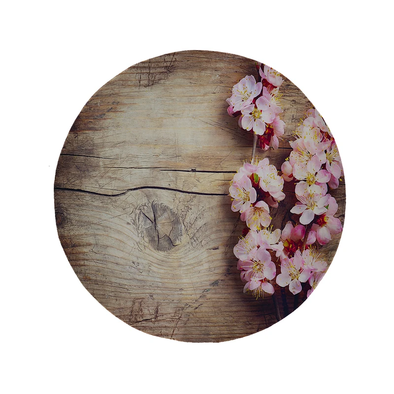 پادری مدل دایره طرح گل کد 5499 سایز 90 × 90 سانتی متر