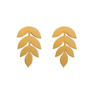 گوشواره طلا 18 عیار زنانه عدنان مدل گندم FBR695