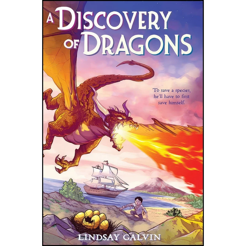 کتاب A Discovery of Dragons اثر Lindsay Galvin انتشارات Chicken House