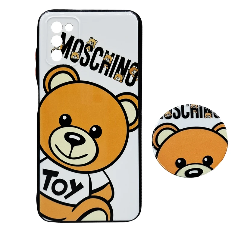 کاور مدل TOYBEAR مناسب برای گوشی موبایل سامسونگ Galaxy A03s به همراه پاپ سوکت
