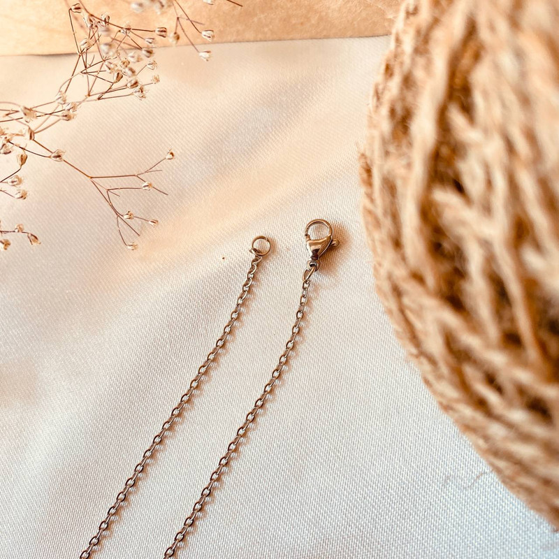 گردنبند زنانه مدل و ان یکاد چشم نظر مستطیل