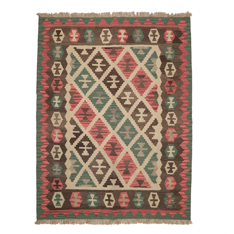 گلیم دستبافت سه متری مدل قشقایی کد 40410135