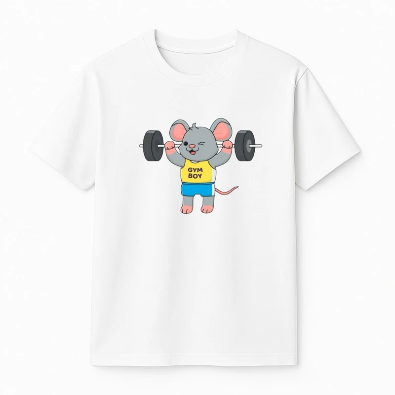 تی‌شرت آستین کوتاه پسرانه مدل موش ورزشکار 