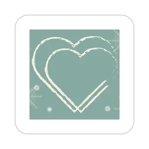 زیر لیوانی کاکتی طرح عاشقانه مدل mp36345