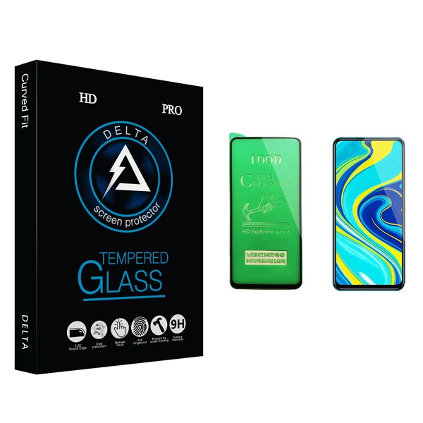 محافظ صفحه نمایش سرامیکی دلتا مدل Fit مناسب برای گوشی موبایل شیائومی Redmi Note 9s