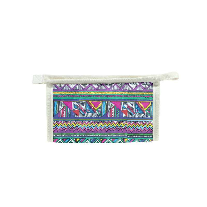 کیف لوازم آرایش زنانه مدل هندسی کد f111