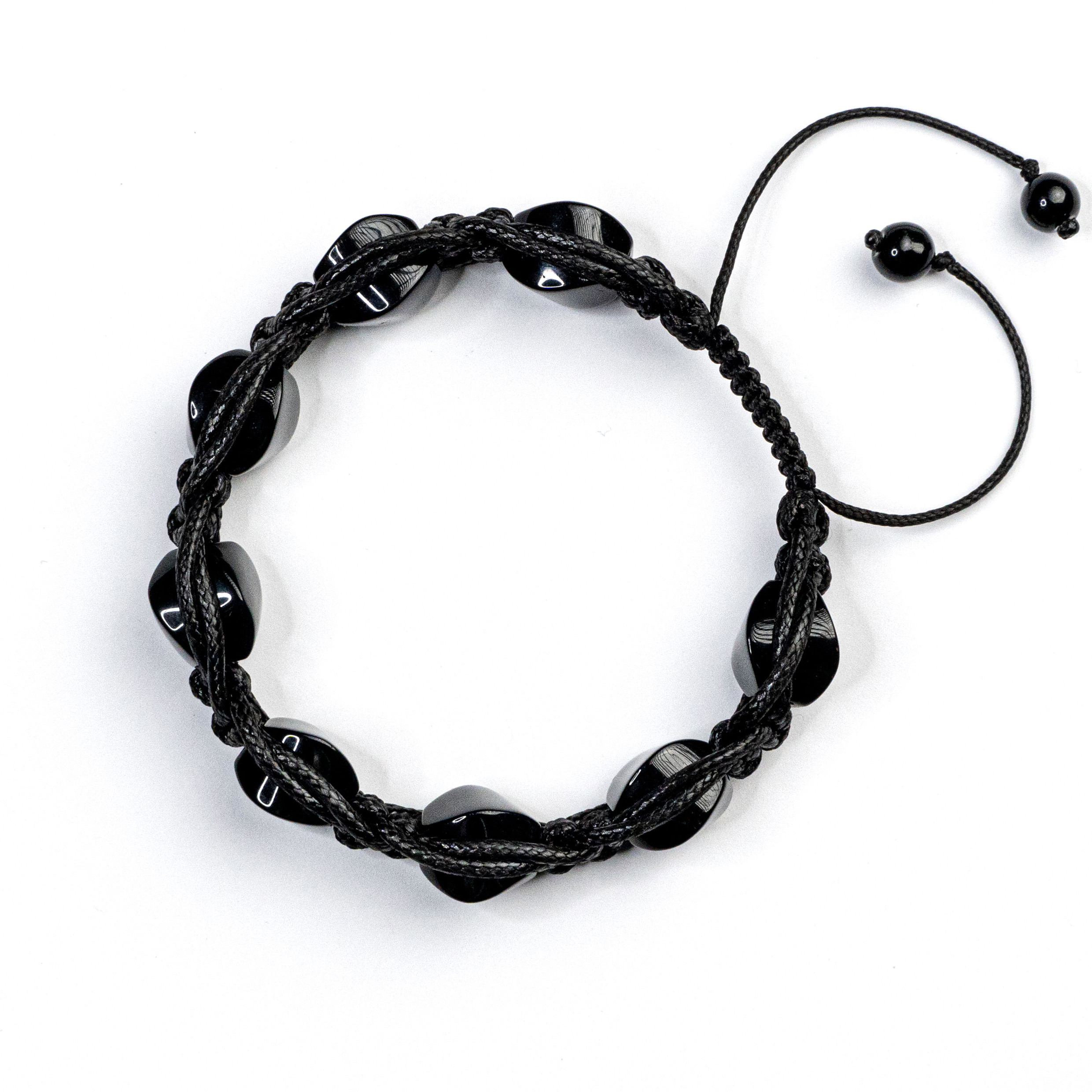 دستبند زنانه ملوژیک مدل عقیق سیاه بند چرمی کد 101005610 دستبند زنانه ملوژیک مدل عقیق سیاه بند چرمی کد 101005610