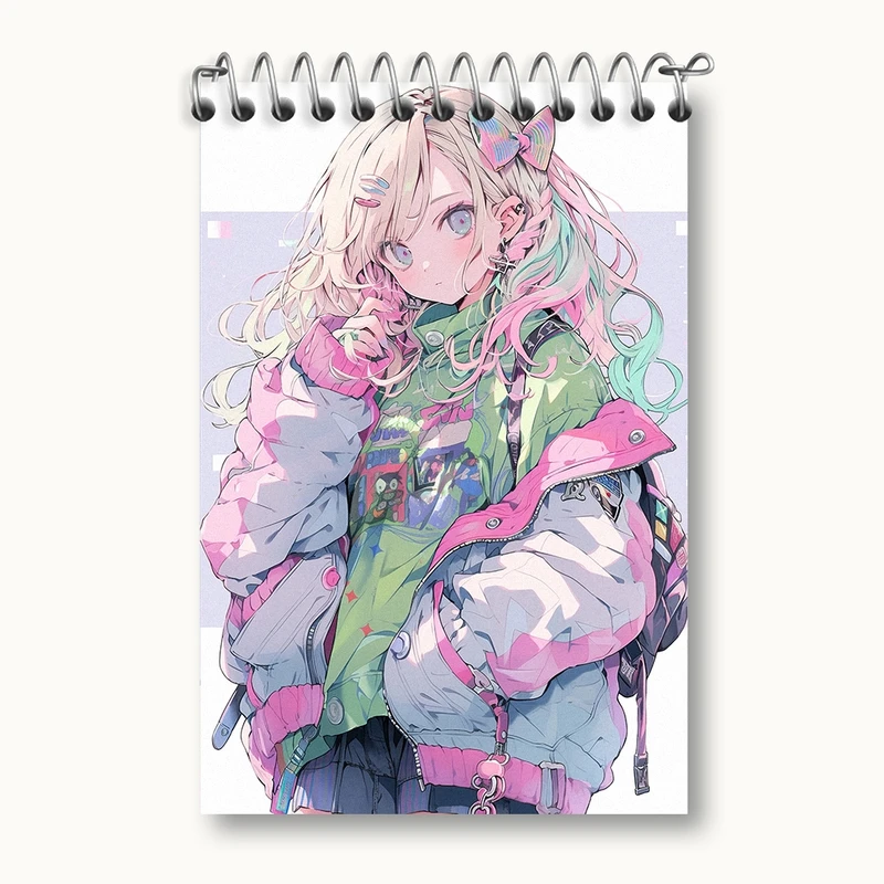 دفتر یادداشت 50 برگ خندالو مدل دخترانه کد F637