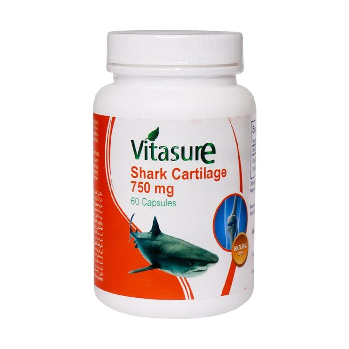 کپسول شارک کارتیلاج 750 میلی گرم ویتاشور بسته 60 عددی