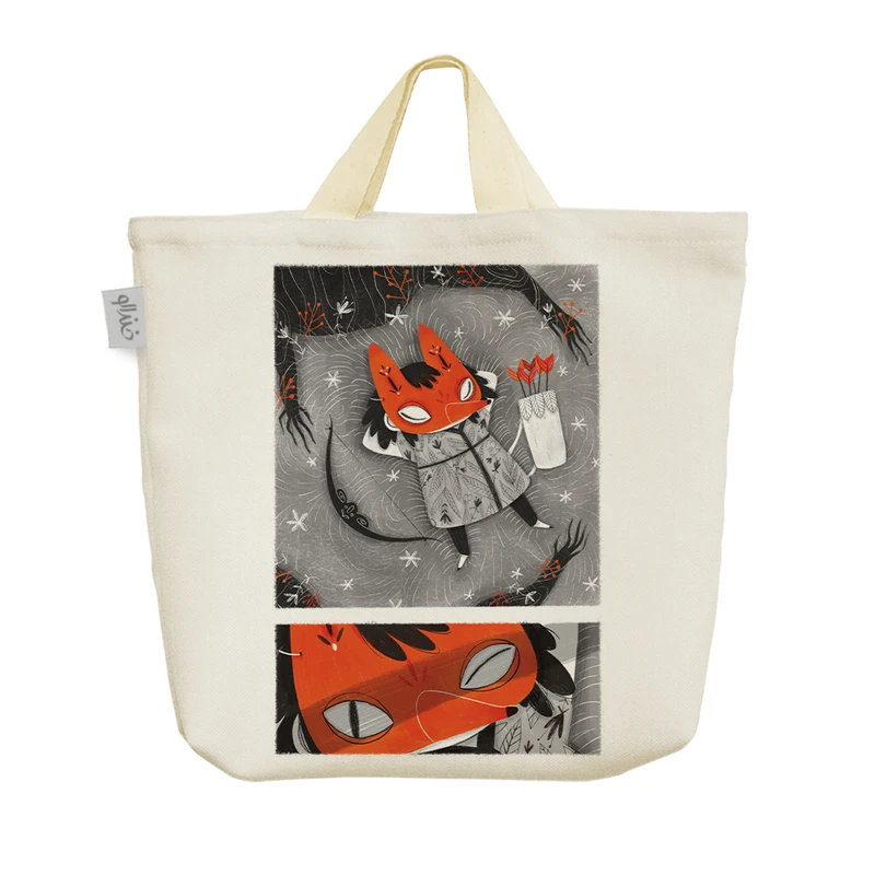 ساک خرید خندالو مدل روباه کد H1240