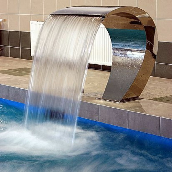 آبنما استخری مدل کرتین قوسی 70×45 استیل آبنما استخری مدل کرتین قوسی 70×45 استیل