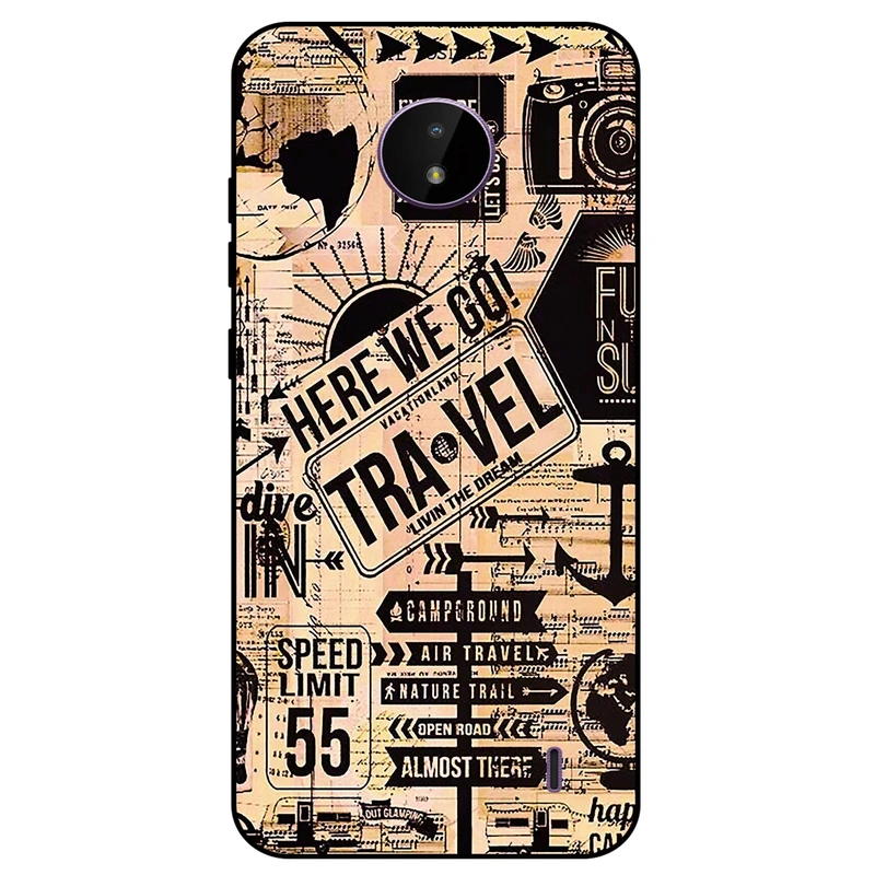 کاور مگافون طرح مسافرت مدل 8098 مناسب برای گوشی موبایل نوکیا C10 / C20