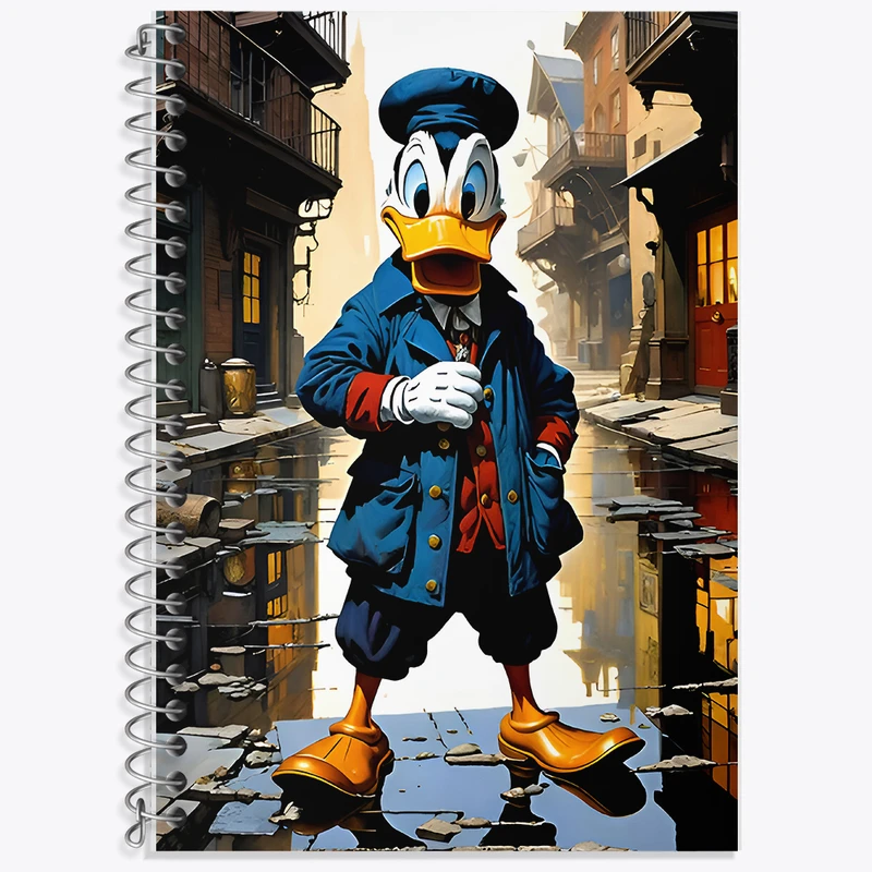 دفتر نت موسیقی 50 برگ خندالو طرح دانلد داک (Donald Duck) کد F8486