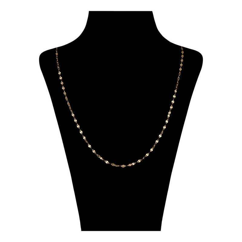 گردنبند طلا 18 عیار زنانه درگونه مدل استار لوکس