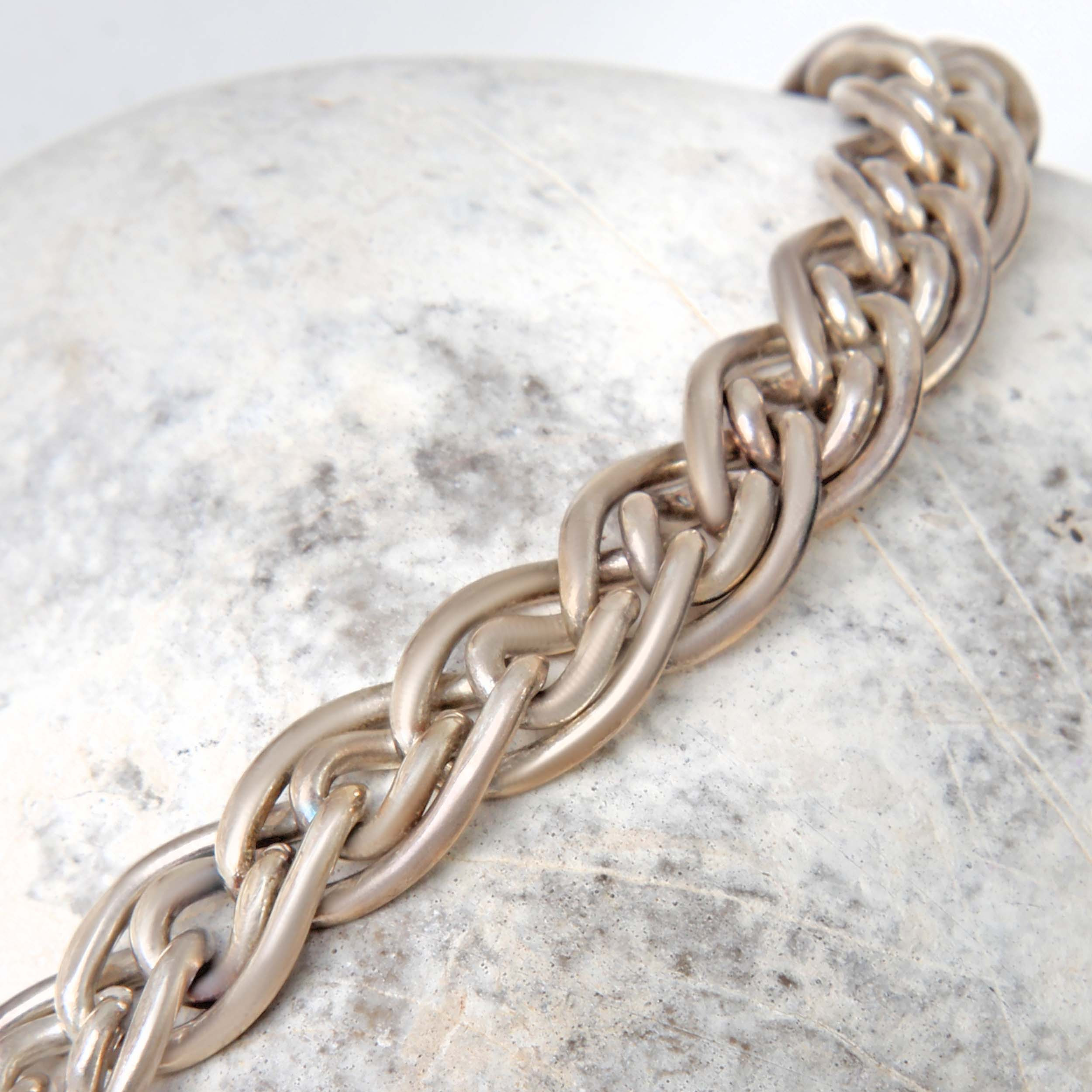 زنجیر نقره مردانه بازرگانی میلادی طرح خاص کد ZR_072