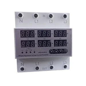 محافظ کنترل ولتاژ و آمپر برق ورودی تکستن مدل 63A سه فاز