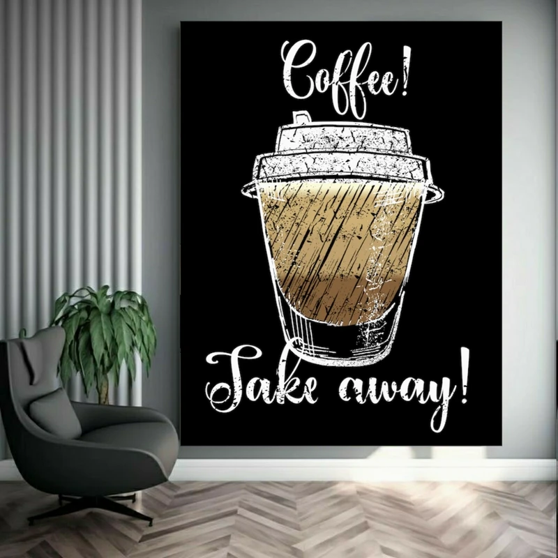 تابلو بوم طرح مخمل کافه مدل انرژی کد FP105915