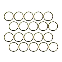 حلقه کلاسور مدل قفل دار کد antiq brass30 بسته 20 عددی