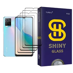Atouchbo Shiny Glass4 Ceramics Screen Protector For  Y33s Pack Of 4