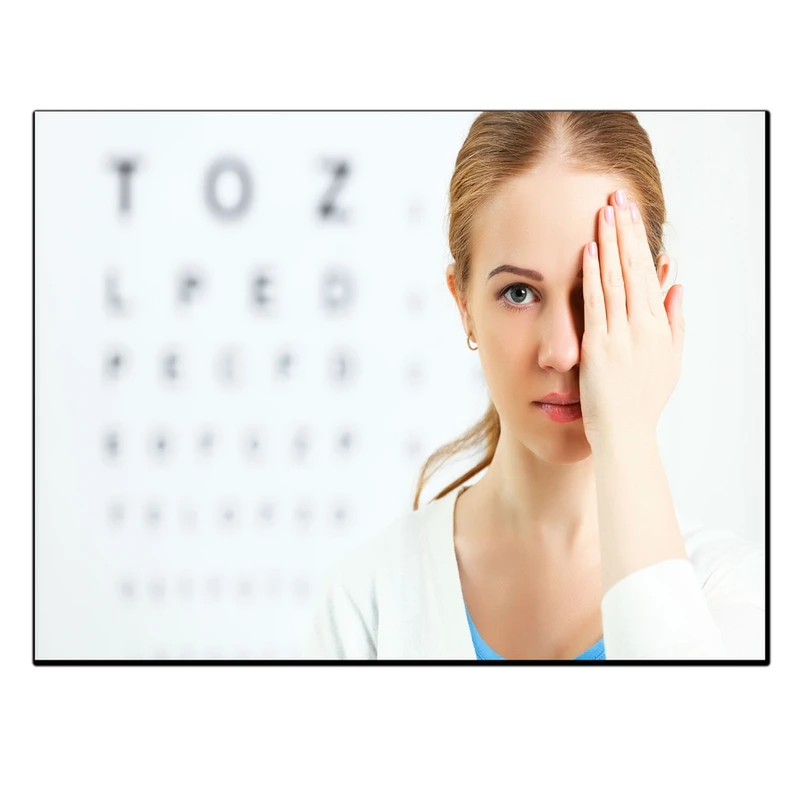 تابلو شاسی بکلیت طرح چشم پزشکی و بینایی سنجی چارت اسنلن مدل SH-12498