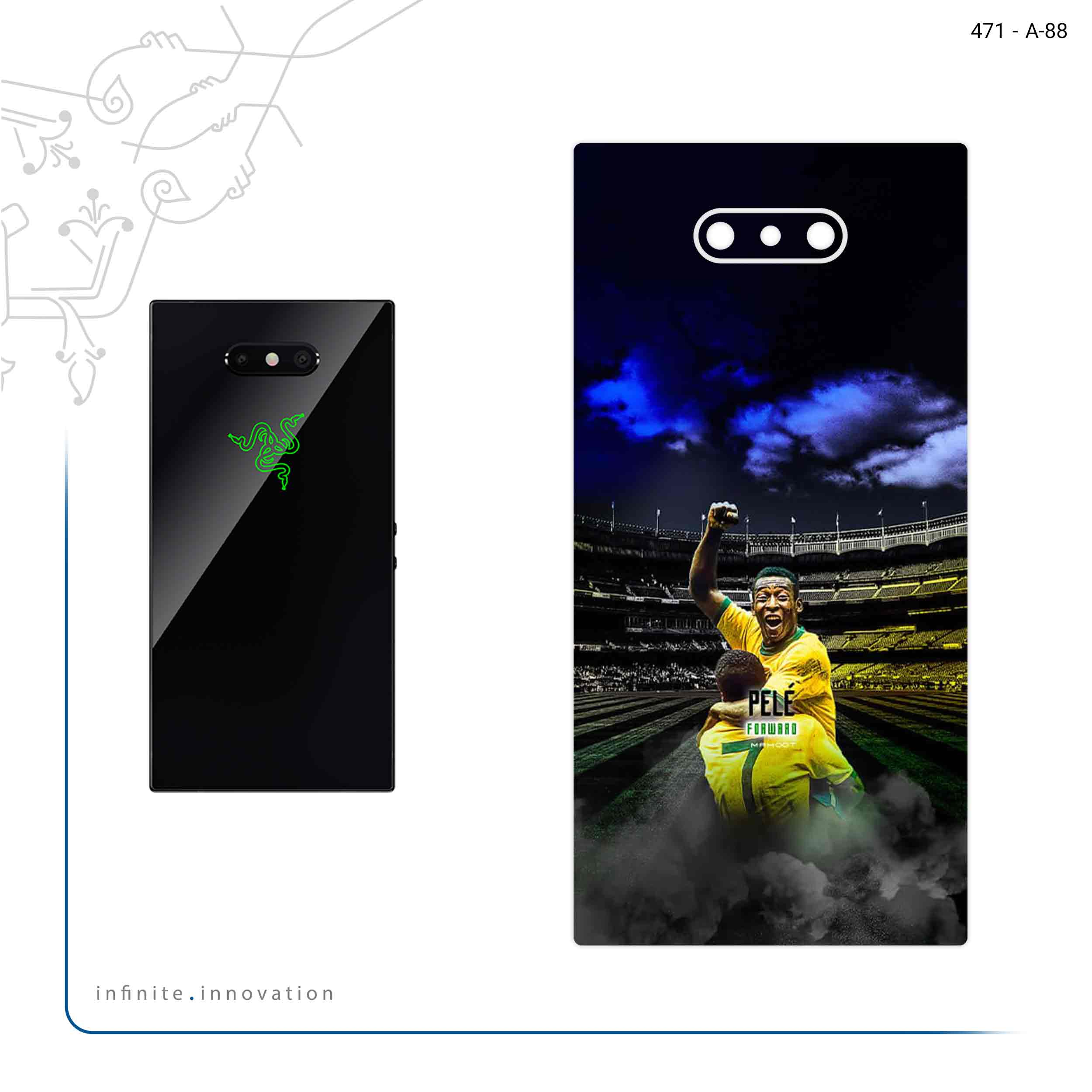برچسب پوششی ماهوت مدل Pele مناسب برای گوشی موبایل ریزر Phone 2
