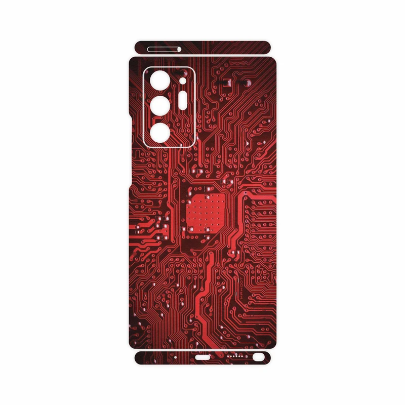 برچسب پوششی ماهوت مدل Red Printed Circuit Board-FullSkin مناسب برای گوشی موبایل سامسونگ Galaxy Note 20 Ultra