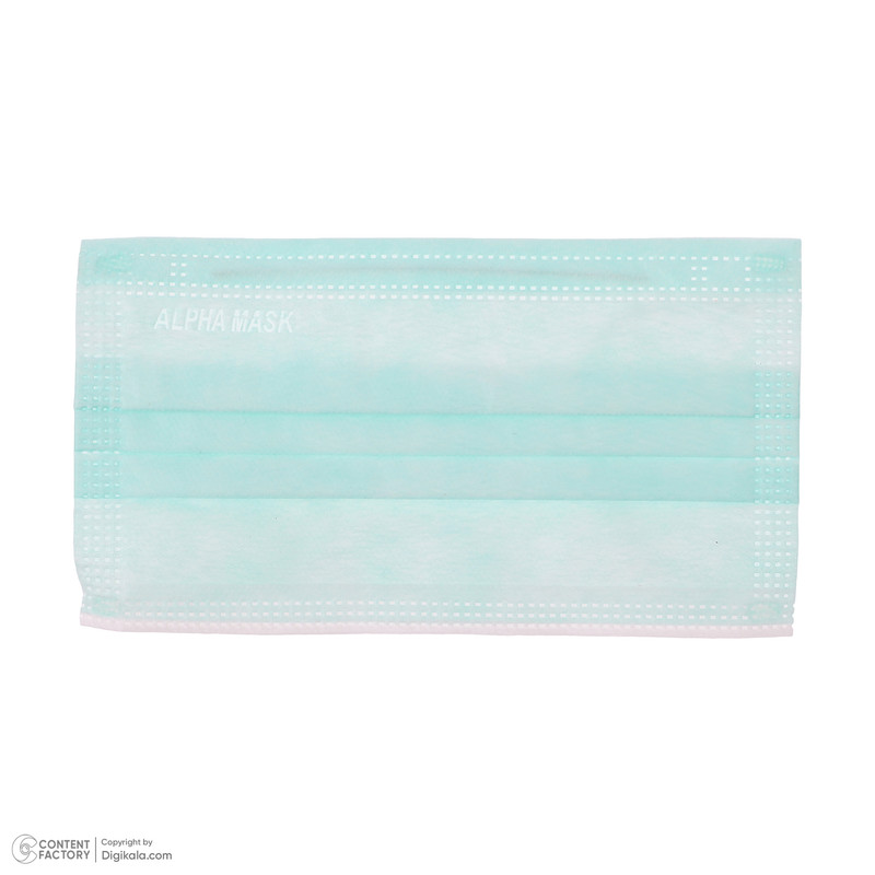 ماسک تنفسی آلفا طب مدل سه لایه بسته 50 عددی