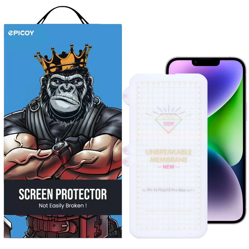 محافظ صفحه نمایش اپیکوی مدل Hydrogel مناسب برای گوشی موبایل اپل iPhone 14 Plus / iPhone 13 Pro Max