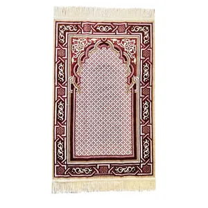 سجاده مدل مخمل گل برجسته طرح گلدن تکس 