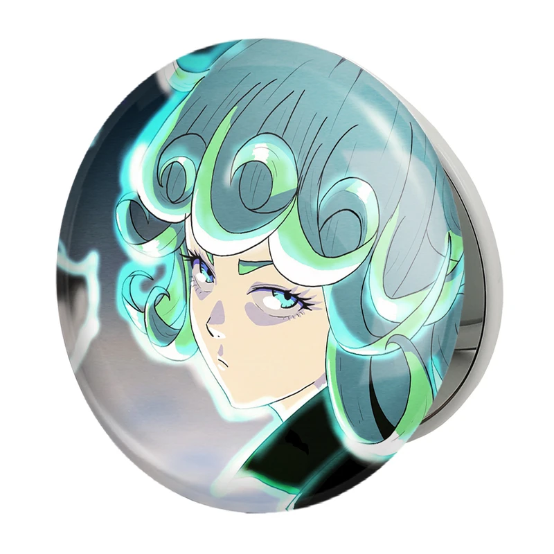 آینه جیبی خندالو طرح تاتسوماکی انیمه مرد تک مشتی One Punch Man مدل تاشو کد 11389 