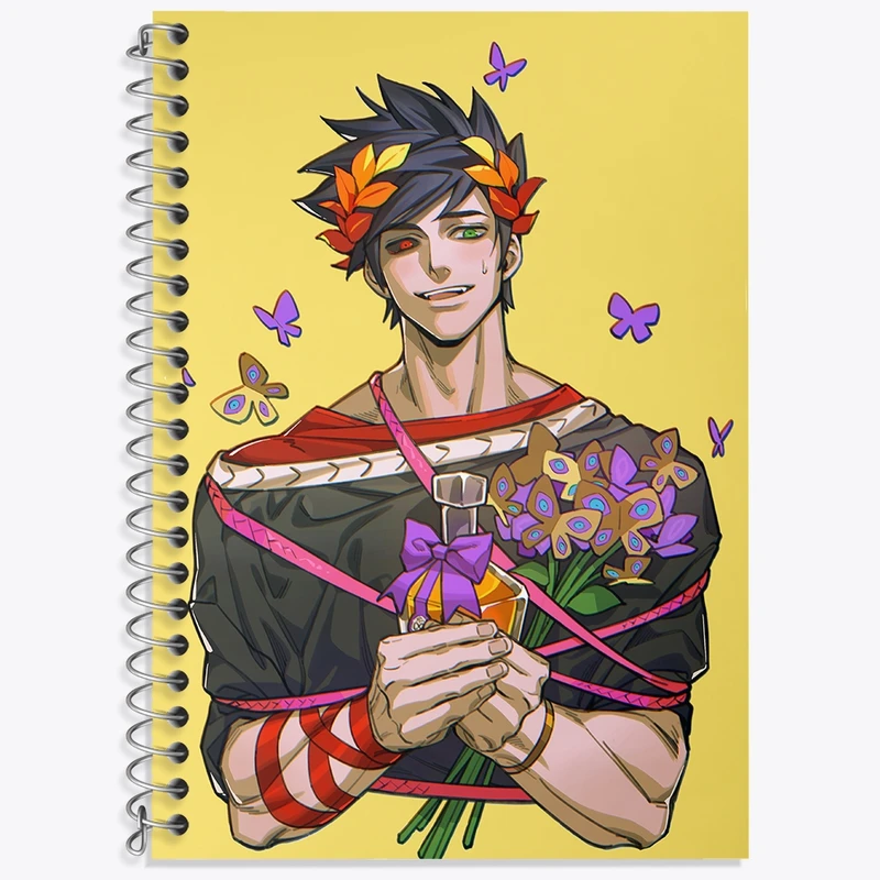 دفتر زبان 50 برگ خندالو مدل دو خط طرح بازی هادس (Hades) کد 32843