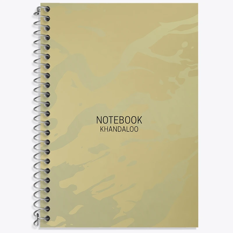 دفتر زبان 50 برگ خندالو مدل دو خط طرح مینیمال کد N1506