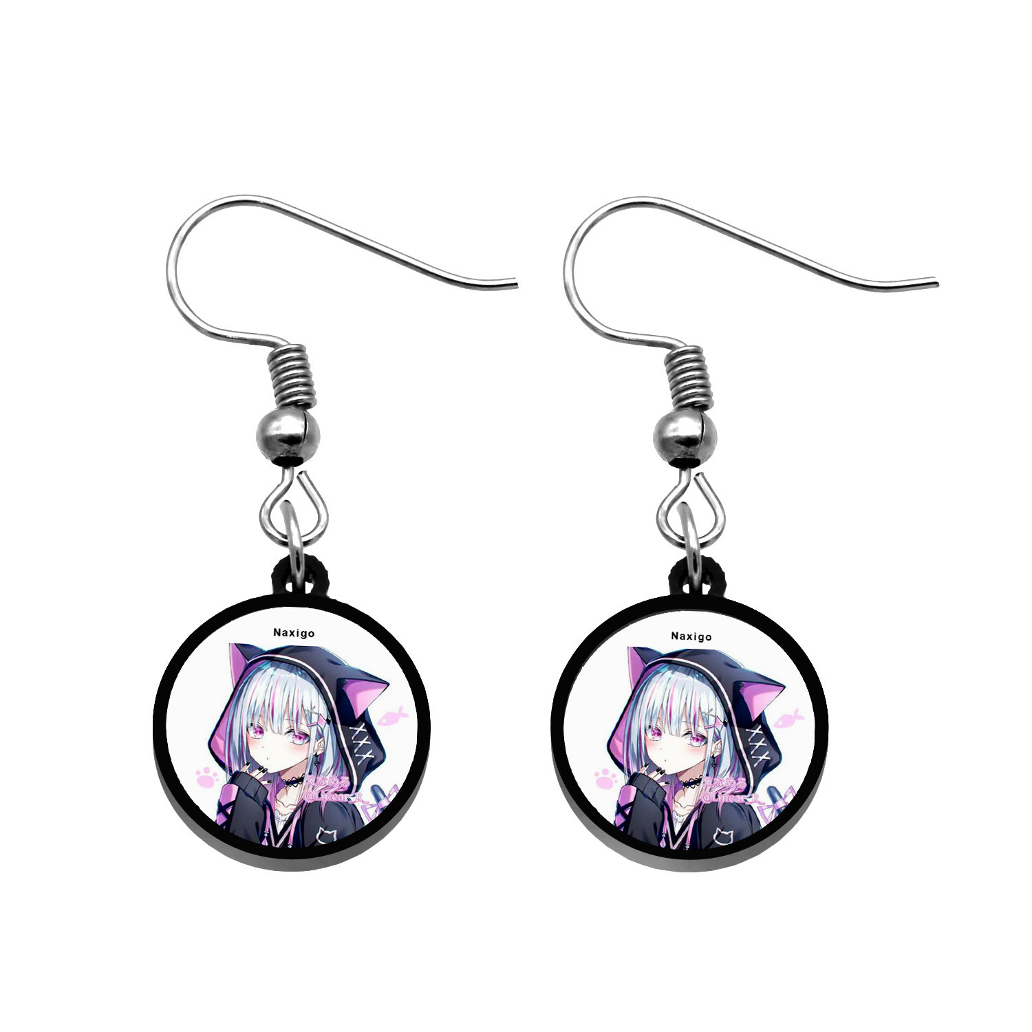 گوشواره زنانه ناکسیگو مدل شب تاب طرح دختر گربه ای کد ES8430 گوشواره زنانه ناکسیگو مدل شب تاب طرح دختر گربه ای کد ES8430