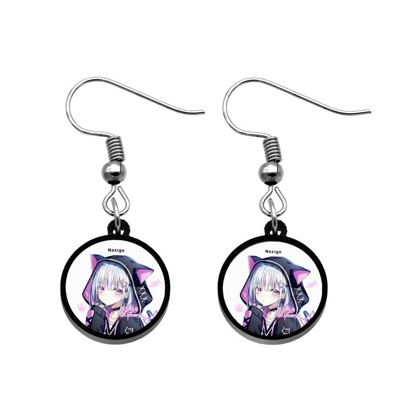 گوشواره زنانه ناکسیگو مدل شب تاب طرح دختر گربه ای کد ES8430 گوشواره زنانه ناکسیگو مدل شب تاب طرح دختر گربه ای کد ES8430