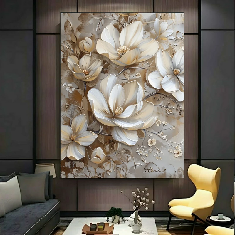 پوستر پارچه ای طرح مخمل نقاشی هنری مدل گل رز کد BK24956