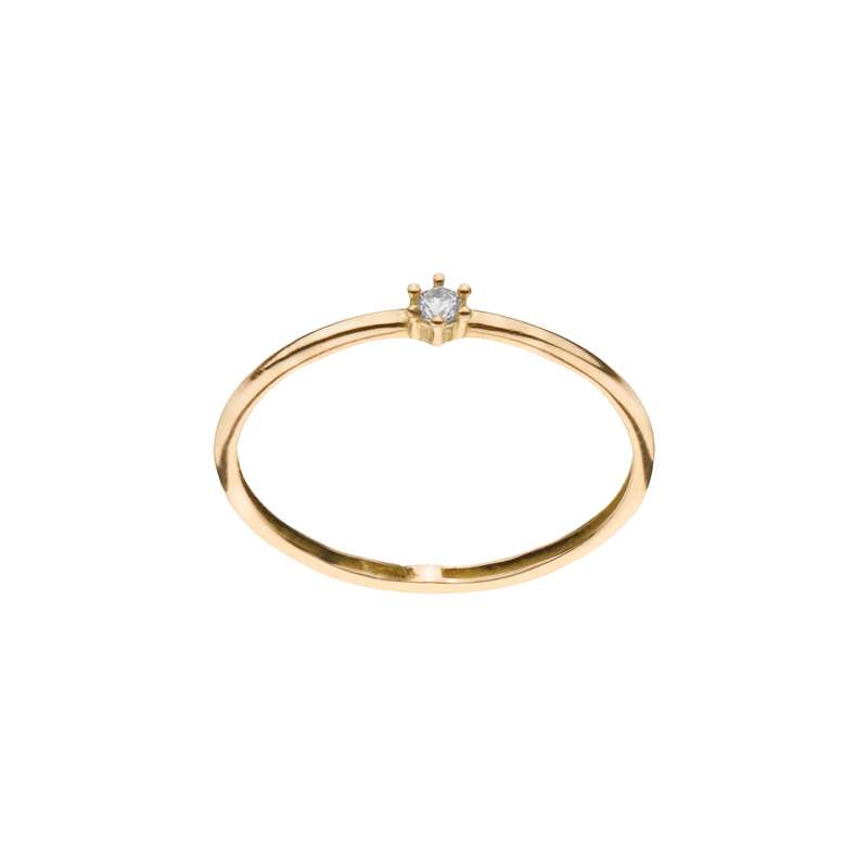 انگشتر طلا 18 عیار زنانه میو گلد مدل R119