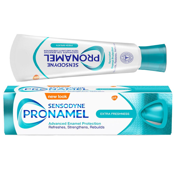 خمیر دندان سنسوداین مدل Extra Fresh حجم 75 میلی لیتر به همراه مسواک سنسوداین مدل ریپیر با برس نرم