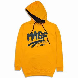 هودی مردانه مدل چاپ دار کد 133345-10 رنگ خردلی