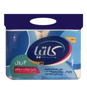 دستمال توالت کاتیا مدل حباب مجموعه 2 عددی