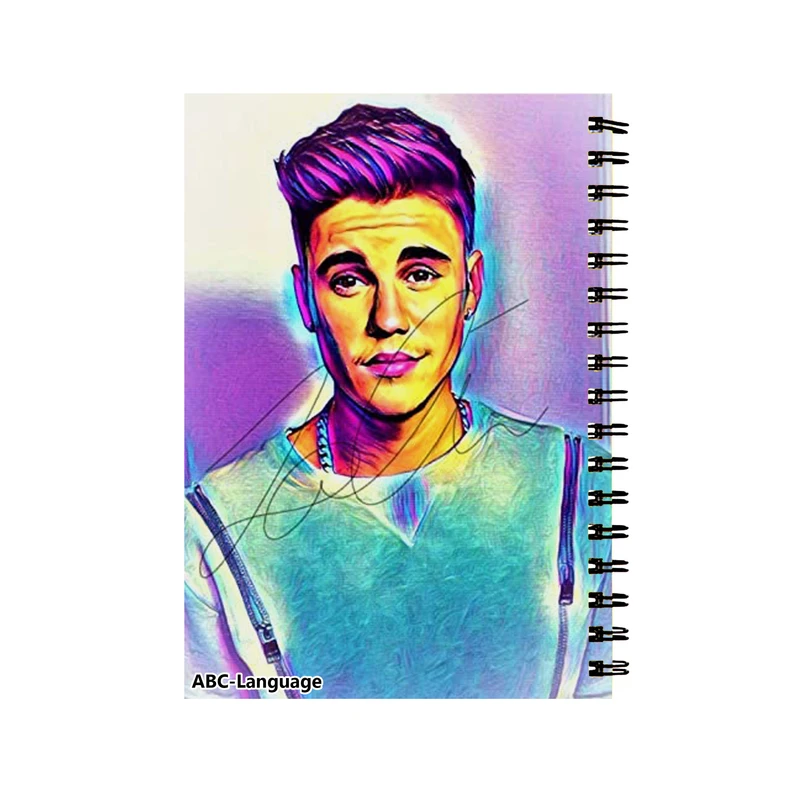 دفتر زبان طرح جاستین بیبر کد DZ-36