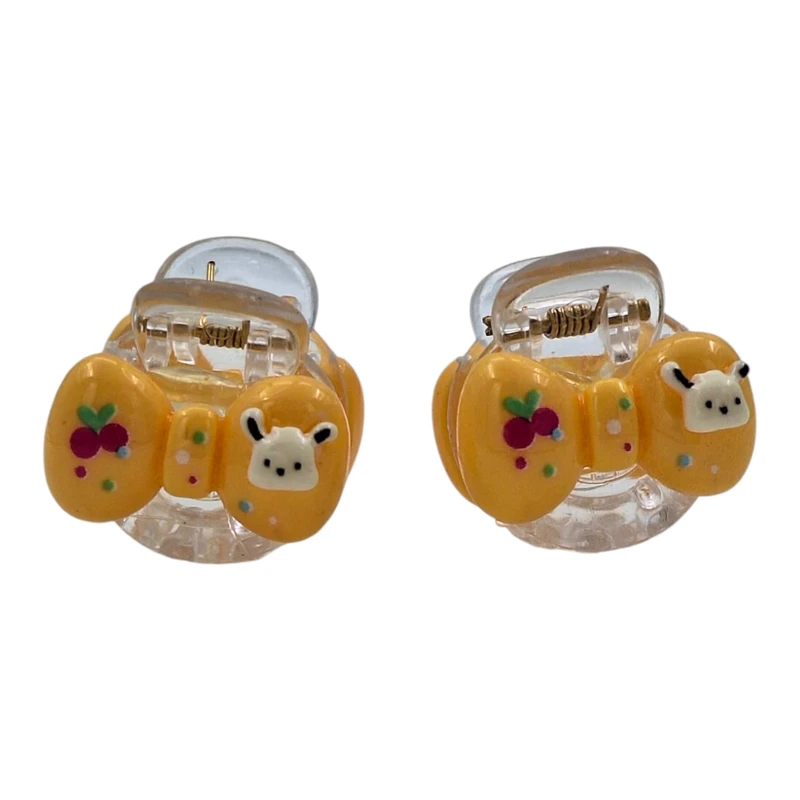 کلیپس مو دخترانه مدل پوچاکو بسته 2 عددی