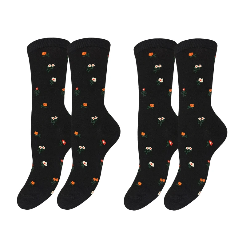 جوراب ساق بلند زنانه مدل شکوفه کد 1978