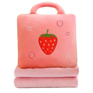 پتو کودک طرح توت فرنگی مدل کیفی کد JIMI110 سایز 40x45 سانتی‌ متر