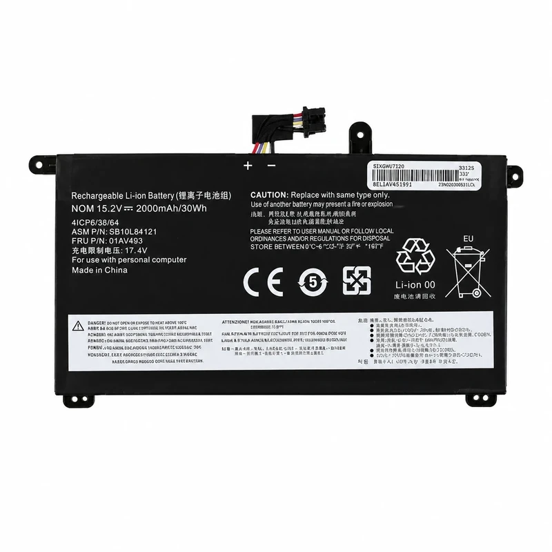 باتری لپ‌تاپ 6 سلولی دابل ام مدل 01AV493 مناسب برای لپ تاپ ThinkPad T570 T580		