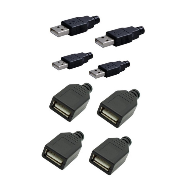 فیش نری و مادگی USB مدل Ogipss مجموعه 8 عددی فیش نری و مادگی USB مدل Ogipss مجموعه 8 عددی