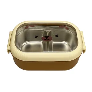 ظرف نگهدارنده غذا کودک مدل استیل طرج خرس کد 02